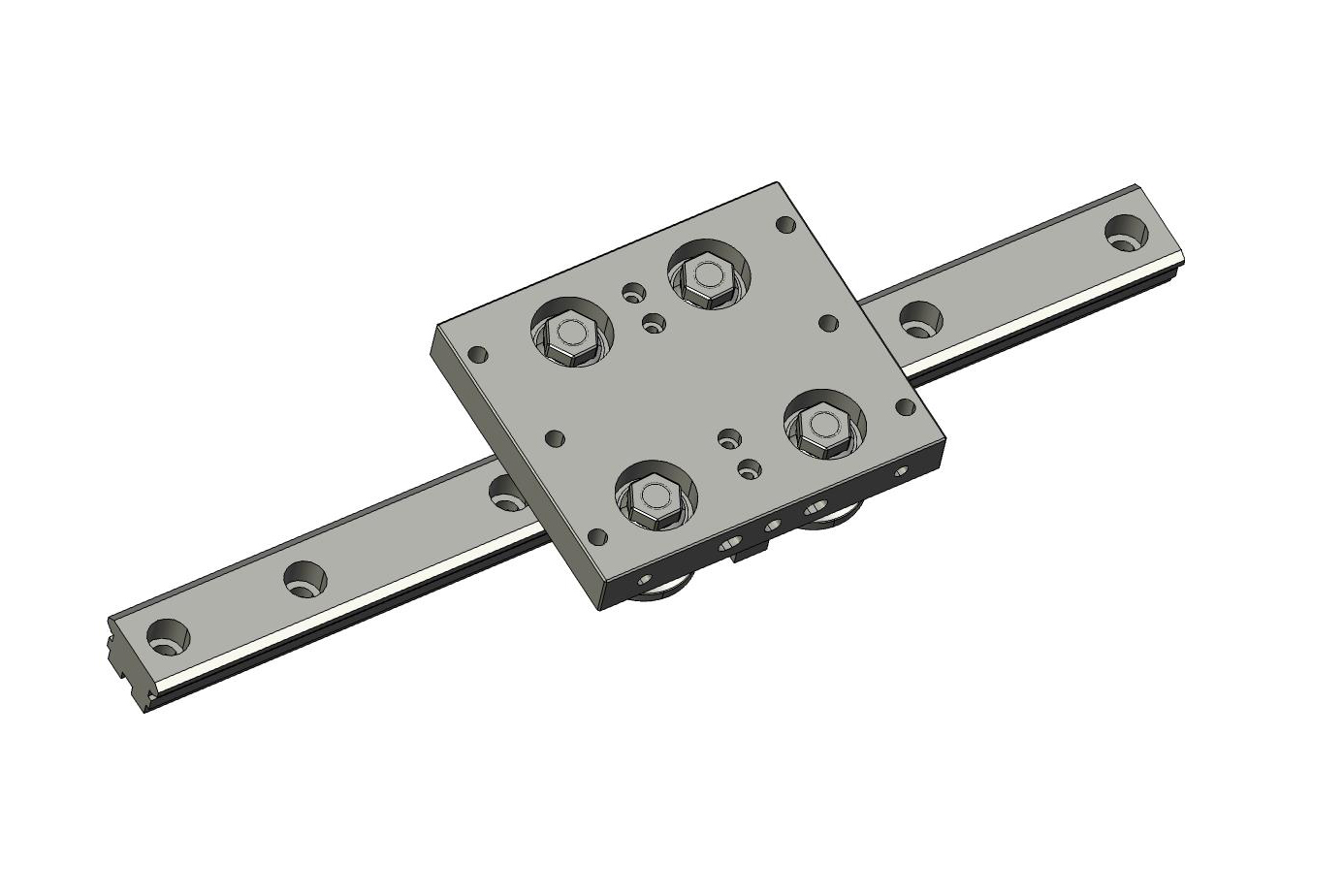 Slider seat for 25 series V-shaped ring guide rail