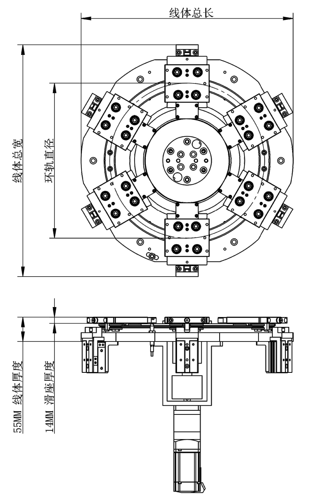 circular guide rail circulation conveyor systems